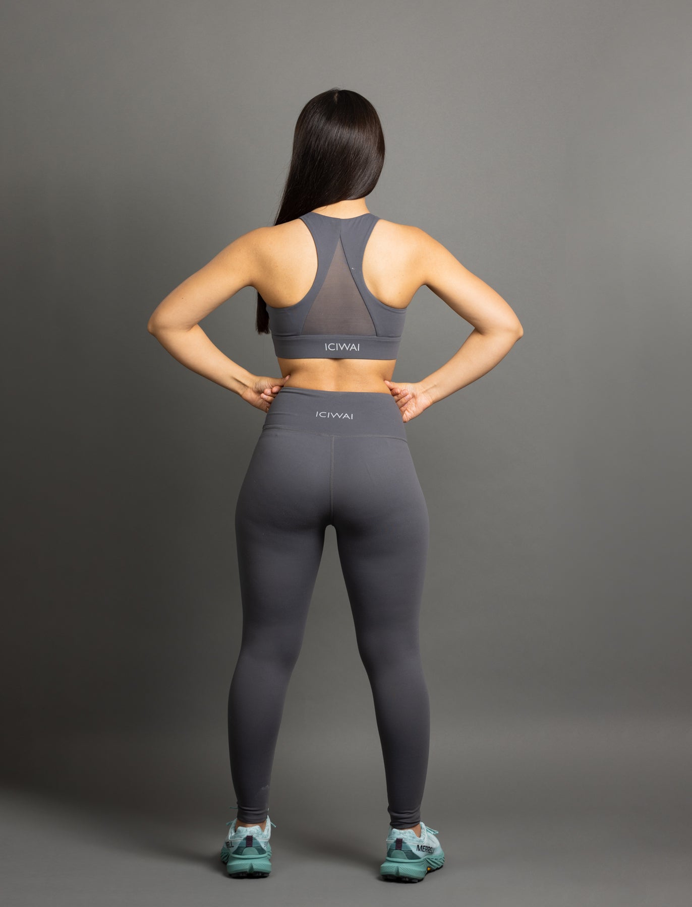 DayFlex V-Shape de Cintura Alta – Gris