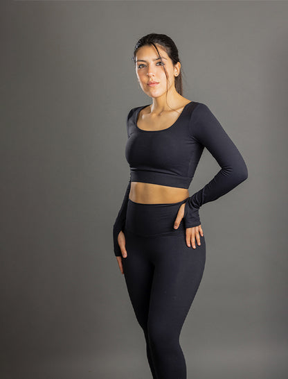 Onyx de Largo Completo y Cintura Alta – Negro